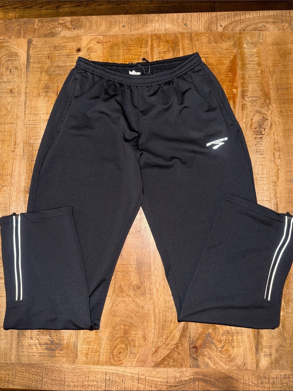Brooks Black Men's Reflective Track Joggers